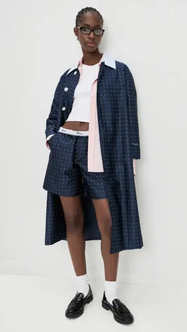 HOMMEGIRLS Long Boxer horts Navy Polka Dot | Thumbnail 5 HOMMEGIRLS Long Boxer horts Navy Polka Dot | Thumbnail 5