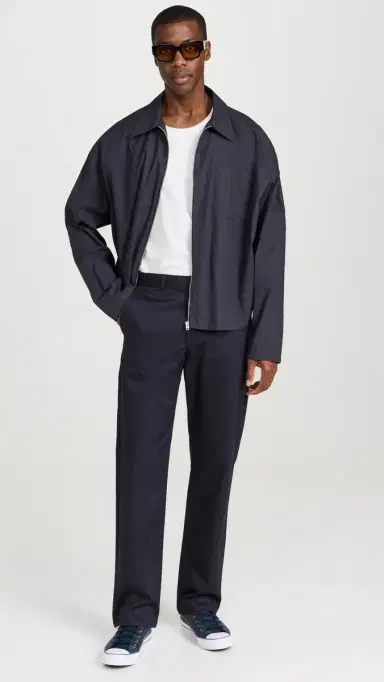 Naked & Famous Denim Straight Chino Navy Stretch Twill Pants Navy 30 | Thumbnail 5