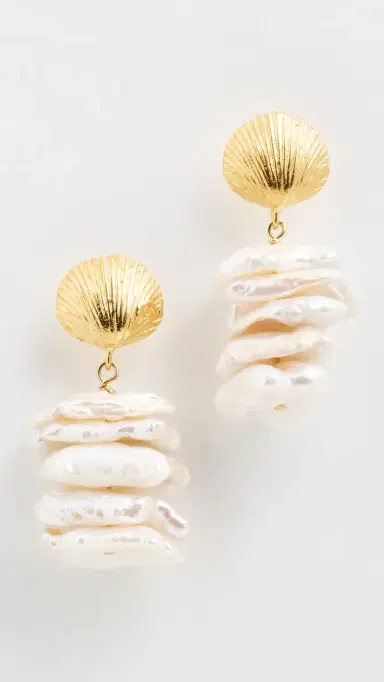 Maison Irem Fide Earrings Gold One Size | Thumbnail 2