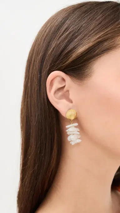 Maison Irem Fide Earrings Gold One Size | Thumbnail 3