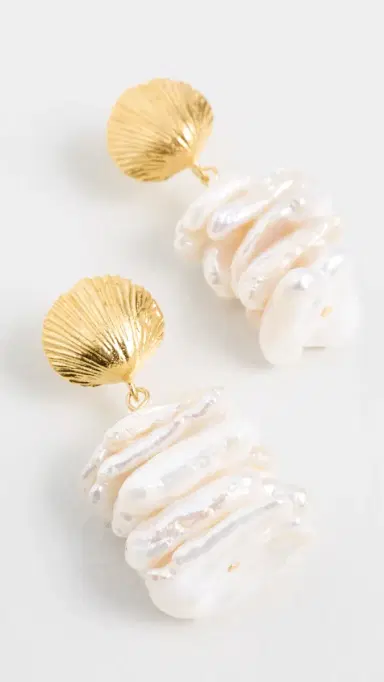 Maison Irem Fide Earrings Gold One Size | Thumbnail 4