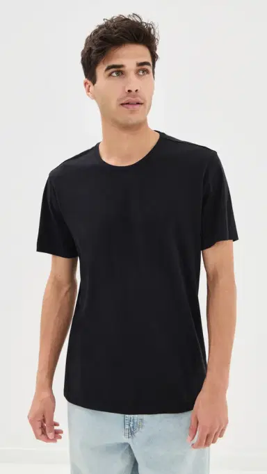 PAIGE Sorden Crew Neck Tee Black | Thumbnail 2 PAIGE Sorden Crew Neck Tee Black | Thumbnail 2