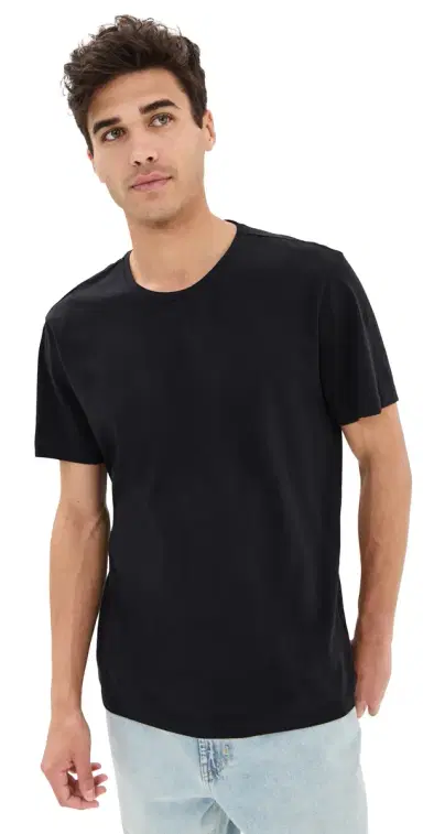 PAIGE Sorden Crew Neck Tee Black | Thumbnail 1 PAIGE Sorden Crew Neck Tee Black | Thumbnail 1