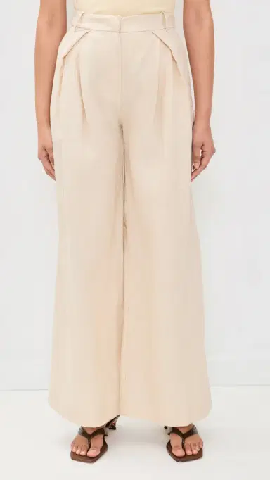 Faithfull Sofia Linen Trousers Panna | Thumbnail 2