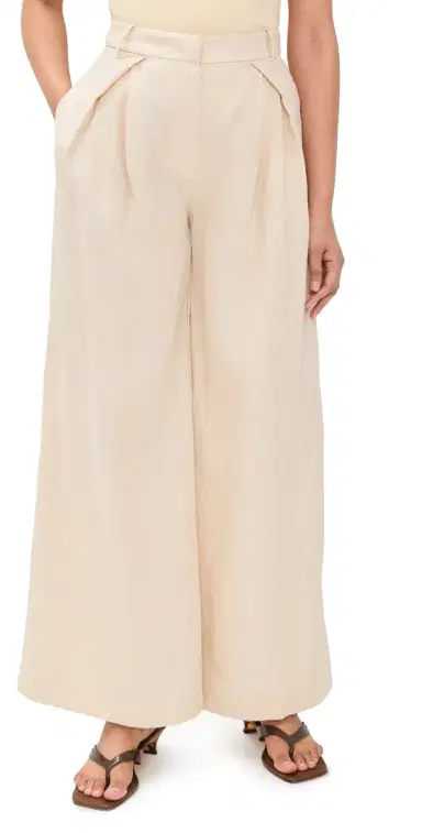 Faithfull Sofia Linen Trousers Panna | Thumbnail 1