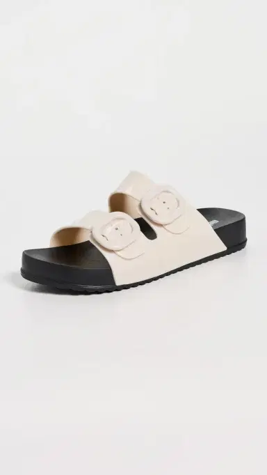 Melissa Cozy Jelly Slides Black/Beige 5 | Thumbnail 2 Melissa Cozy Jelly Slides Black/Beige 5 | Thumbnail 2