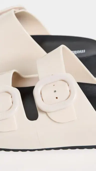 Melissa Cozy Jelly Slides Black/Beige 5 | Thumbnail 6 Melissa Cozy Jelly Slides Black/Beige 5 | Thumbnail 6