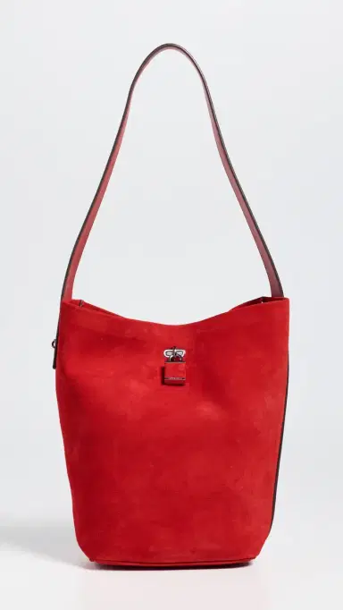 Tory Burch Suede Slim Bucket Bag | Thumbnail 2 Tory Burch Suede Slim Bucket Bag | Thumbnail 2