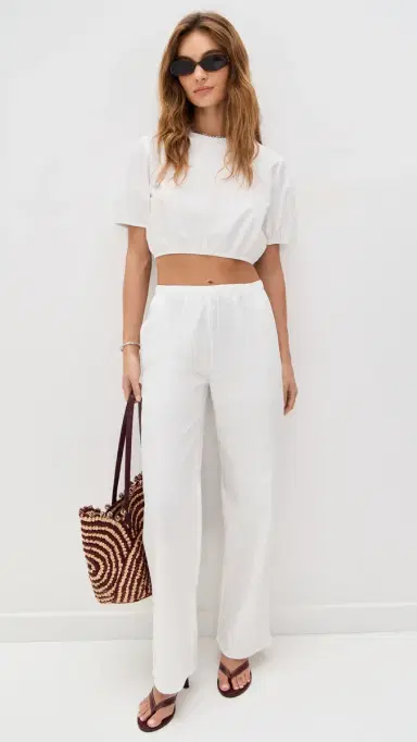 LE BOP Camille Pull On Pants White M | Thumbnail 5
