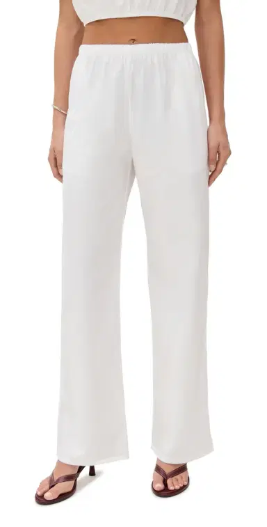 LE BOP Camille Pull On Pants White M | Thumbnail 1