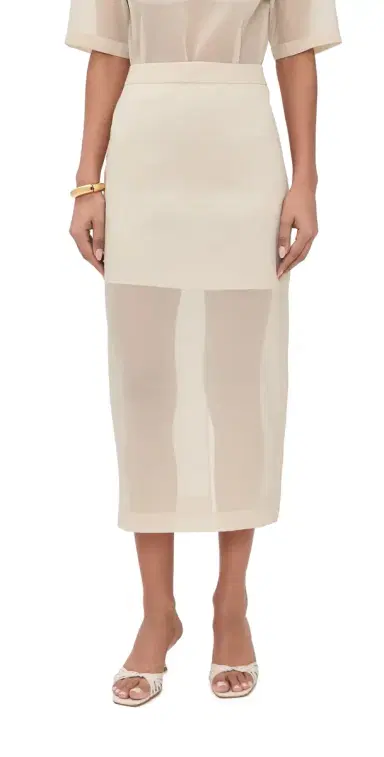 LE BOP Olivia Organza Skirt Ivory 6 | Thumbnail 1