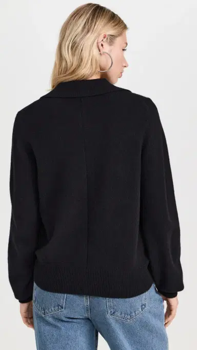 Sold Out NYC The Cashmere Polo in Black Black S | Thumbnail 3
