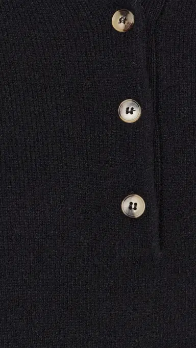 Sold Out NYC The Cashmere Polo in Black Black S | Thumbnail 6
