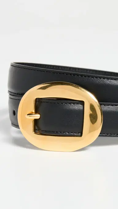 Altuzarra Vintage Brass Buckle Belt Black | Thumbnail 5