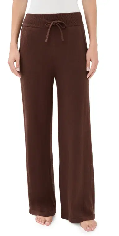 Eberjey Recycled Sweater Pants Chocolate | Thumbnail 1 Eberjey Recycled Sweater Pants Chocolate | Thumbnail 1