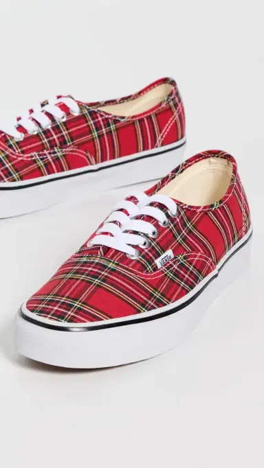 Vans Authentic Sneakers Plaid Red | Thumbnail 5 Vans Authentic Sneakers Plaid Red | Thumbnail 5