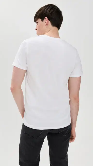 Calvin Klein Underwear Cotton Classic 3-Pack V Neck T-Shirt White | Thumbnail 4