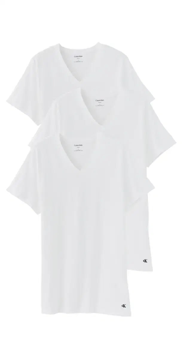 Cotton Classic 3-Pack V Neck T-Shirt White