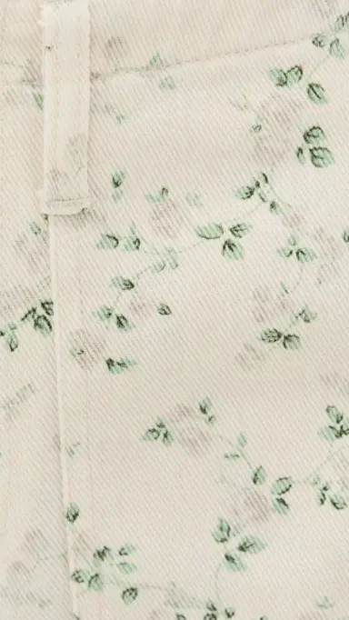 LE JEAN Utility Soft Barrel Jeans Lemon Floral | Thumbnail 6