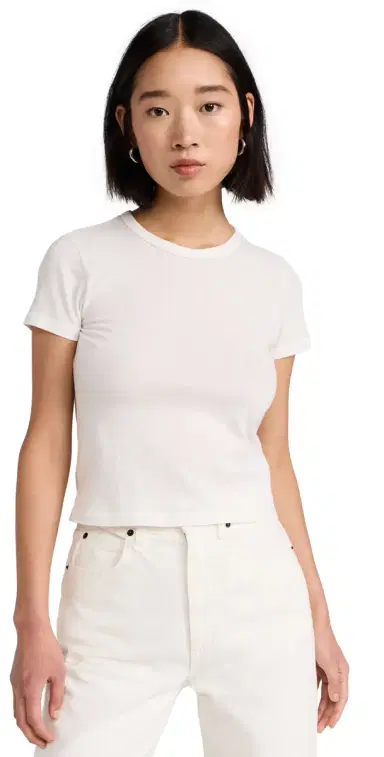 SLVRLAKE Baby Tee Natural White | Thumbnail 1 SLVRLAKE Baby Tee Natural White | Thumbnail 1