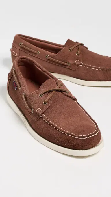 Sebago Portland Flesh Out Suede Boat Shoes Dark Brown | Thumbnail 4 Sebago Portland Flesh Out Suede Boat Shoes Dark Brown | Thumbnail 4