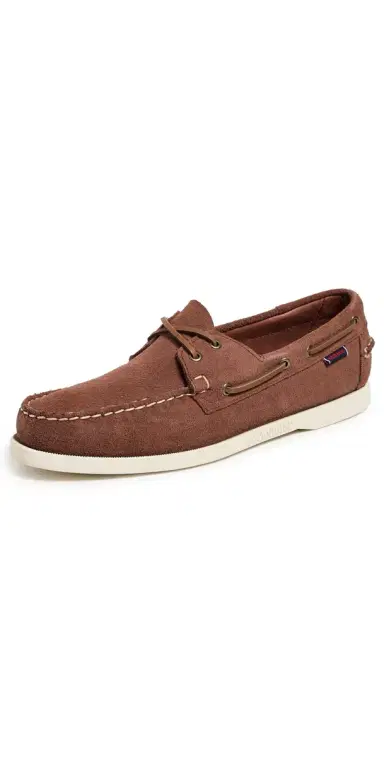 Sebago Portland Flesh Out Suede Boat Shoes Dark Brown | Thumbnail 1 Sebago Portland Flesh Out Suede Boat Shoes Dark Brown | Thumbnail 1