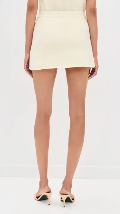 LE BOP Cotton Skort Butter Yellow L | Thumbnail 3