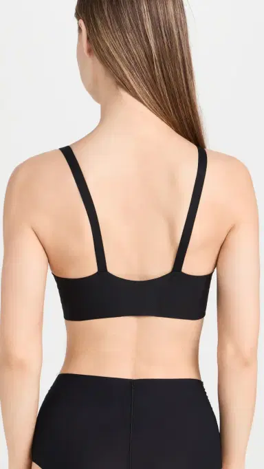 Spanx SPANXsmooth Bra-llelujah! Adjustable Plunge Wireless Lift Bra Very Black 34D | Thumbnail 3