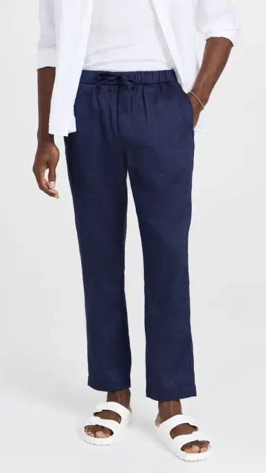 Frescobol Carioca Oscar Linen Chinos | Thumbnail 2 Frescobol Carioca Oscar Linen Chinos | Thumbnail 2