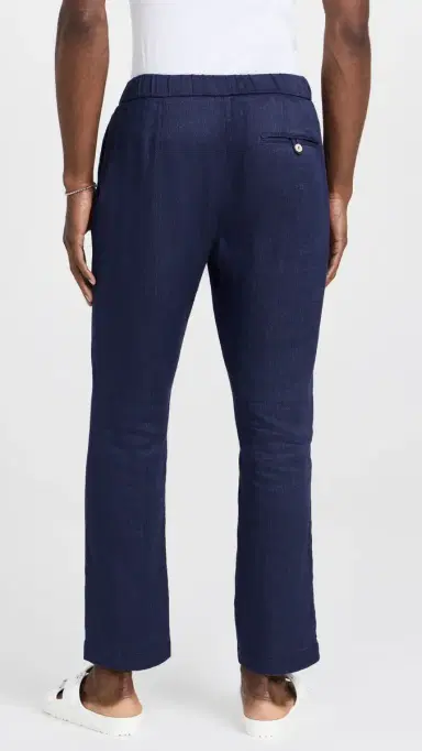 Frescobol Carioca Oscar Linen Chinos | Thumbnail 3 Frescobol Carioca Oscar Linen Chinos | Thumbnail 3