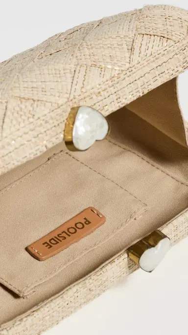 Poolside Bags The Love Heart Clutch Sand One Size | Thumbnail 6