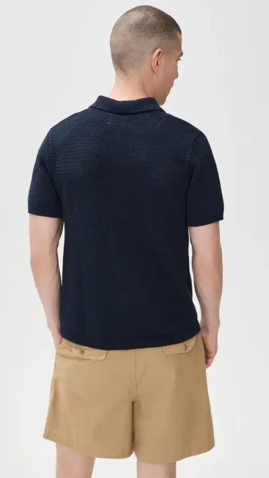 Taylor Stitch The Button Down Polo Dark Navy Crochet 42 | Thumbnail 3 Taylor Stitch The Button Down Polo Dark Navy Crochet 42 | Thumbnail 3