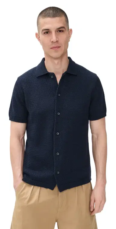 Taylor Stitch The Button Down Polo Dark Navy Crochet 42 | Thumbnail 1 Taylor Stitch The Button Down Polo Dark Navy Crochet 42 | Thumbnail 1