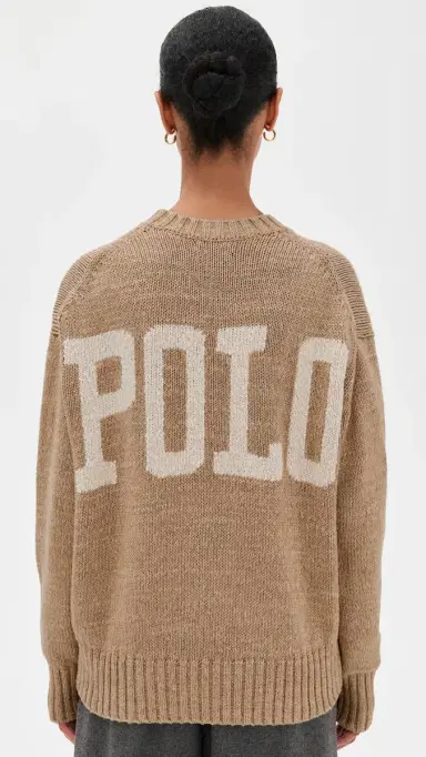 Polo Ralph Lauren Cotton-Long Sleeve-Crew Neck-Pullover Tan Heather | Thumbnail 3 Polo Ralph Lauren Cotton-Long Sleeve-Crew Neck-Pullover Tan Heather | Thumbnail 3