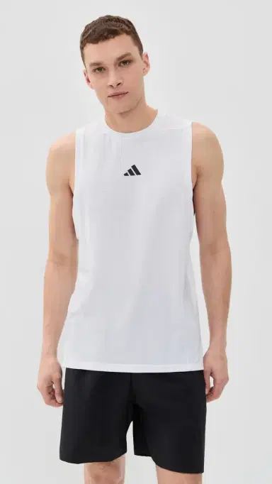 Adidas D4T Workout Tank White S | Thumbnail 2