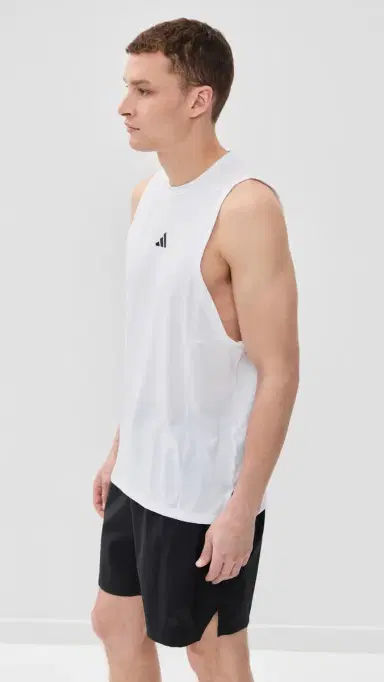 Adidas D4T Workout Tank White S | Thumbnail 4