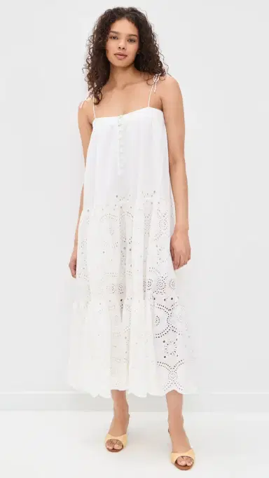 Marea Camille Dress White Eyelet | Thumbnail 2