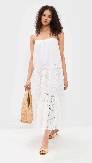 Marea Camille Dress White Eyelet | Thumbnail 5