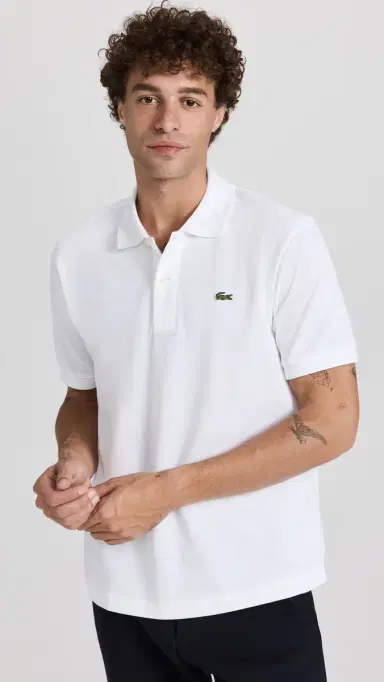 Lacoste Original Cotton Pique Polo White S | Thumbnail 2