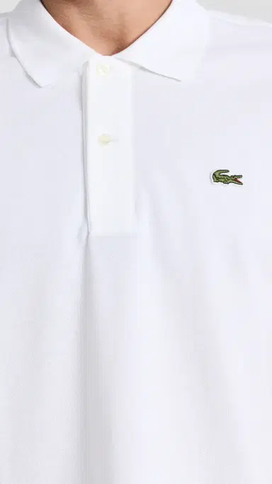 Lacoste Original Cotton Pique Polo White S | Thumbnail 6