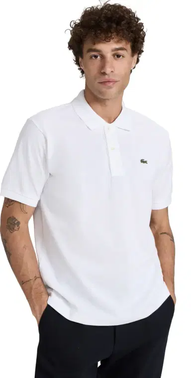 Lacoste Original Cotton Pique Polo White S | Thumbnail 1