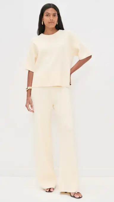 English Factory Knit Pants Ivory L | Thumbnail 5