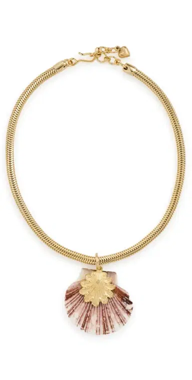 Brinker + Eliza Oceana Necklace Gold/Shell | Thumbnail 1