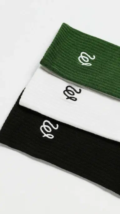 Malbon Crew Socks 3 Pack Multi One Size | Thumbnail 3