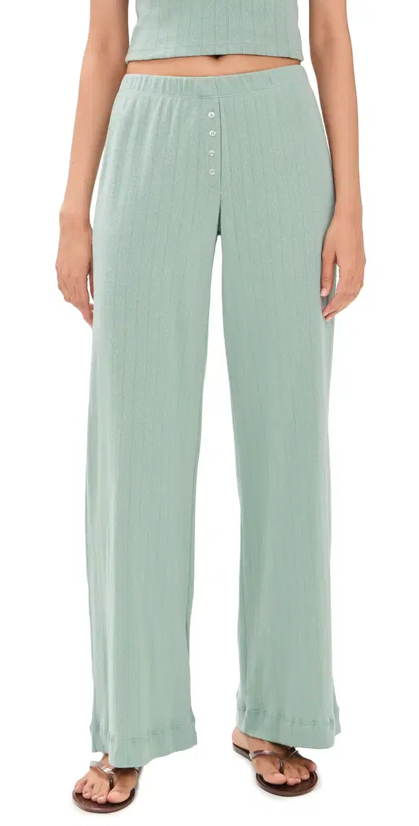 Pointelle Boxer Pants Eucalyptus