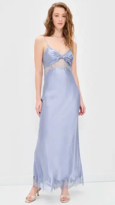 LoveShackFancy Orianna Dress Washed Sky | Thumbnail 2