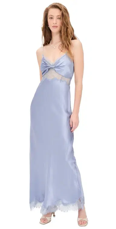 LoveShackFancy Orianna Dress Washed Sky | Thumbnail 1