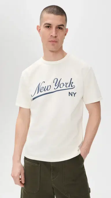 Knickerbocker Big League Heavyweight T-hirt Milk | Thumbnail 2 Knickerbocker Big League Heavyweight T-hirt Milk | Thumbnail 2