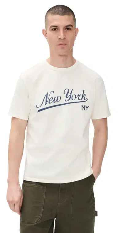 Knickerbocker Big League Heavyweight T-hirt Milk | Thumbnail 1 Knickerbocker Big League Heavyweight T-hirt Milk | Thumbnail 1