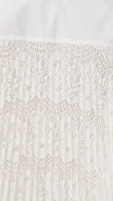 Simkhai Kacey Lace Button Down Ivory | Thumbnail 6 Simkhai Kacey Lace Button Down Ivory | Thumbnail 6